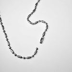 "Moire" Pattern Bullet Stone Necklace