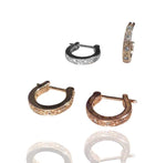 PAVE´ HOOP EARRING - GOLD