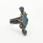 Marquise Shaped Opal Rings