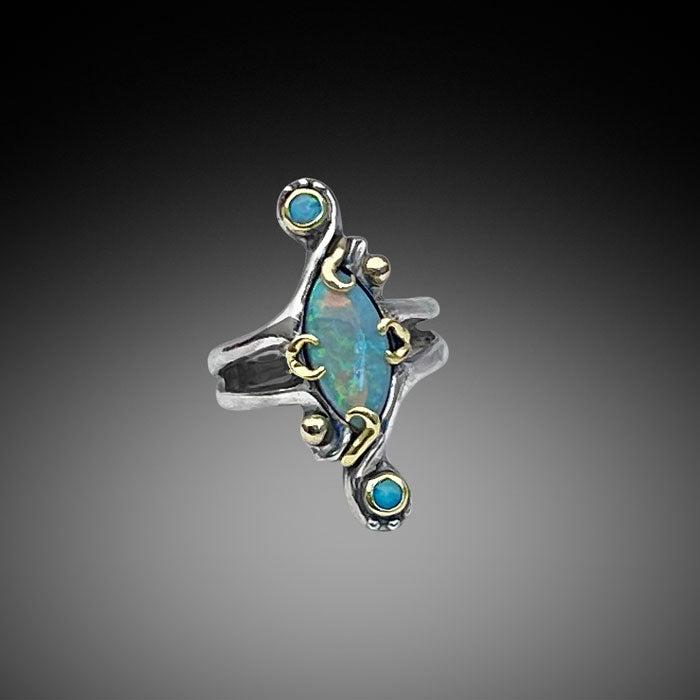 Marquise Shaped Opal Rings
