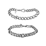 Mixed chain "ID" bracelets