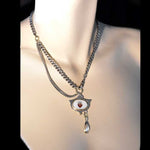 Flaming Heart Intaglio Necklace