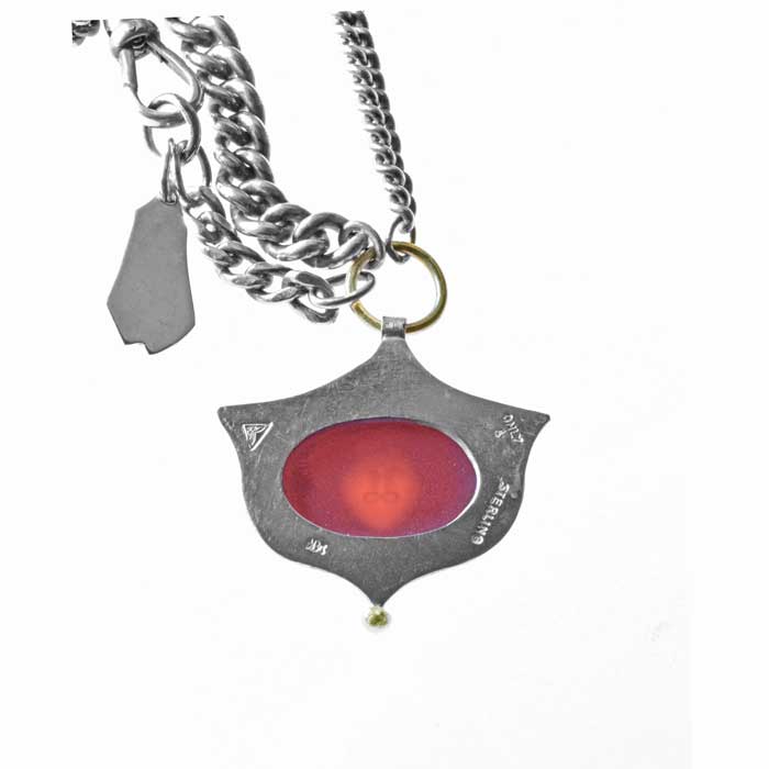 Flaming Heart Intaglio Necklace