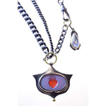 Flaming Heart Intaglio Necklace