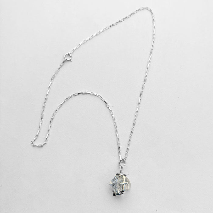 Silver Herkimer Diamond Necklace