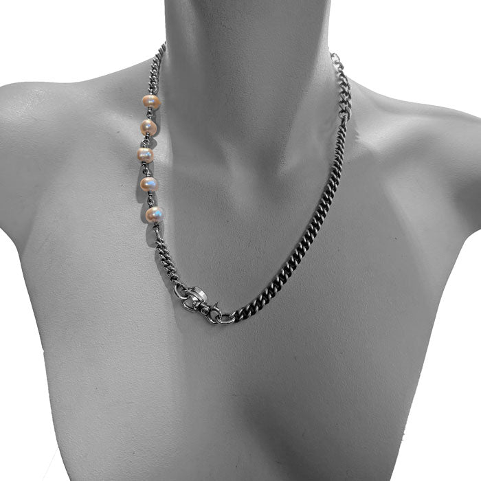 Pearls with Mixed chain Necklace