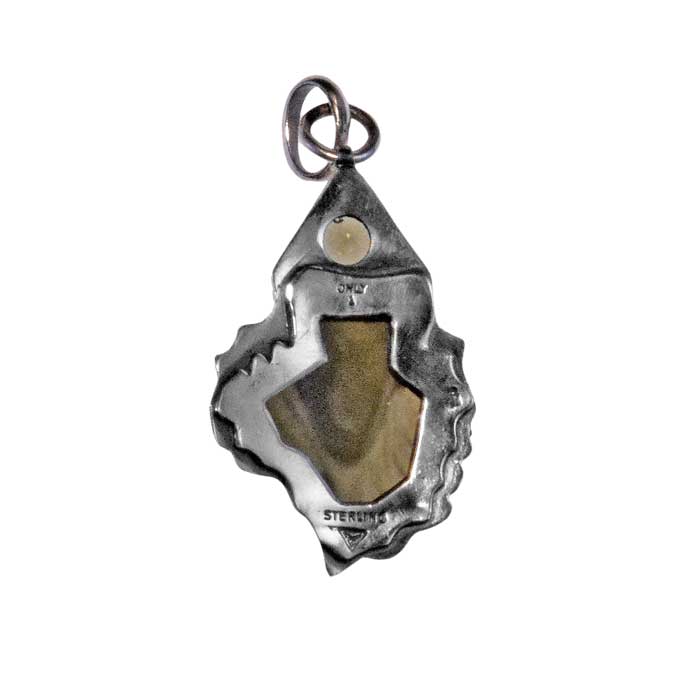 Moldavite "Shield" Charm