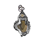 Moldavite "Shield" Charm