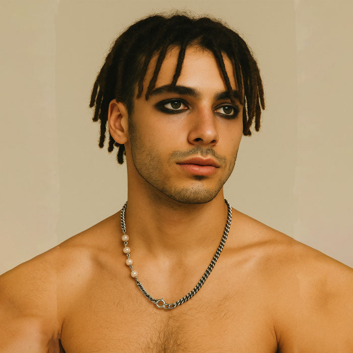 Pearls with Mixed chain Necklace