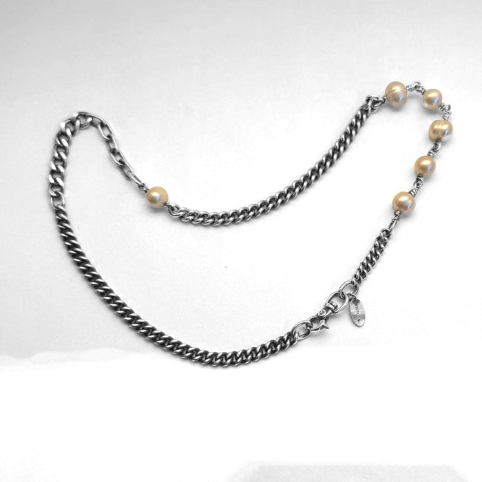 Pearls with Mixed chain Necklace