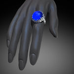 Round Moodstone Ring
