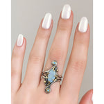 Marquise Shaped Opal Rings