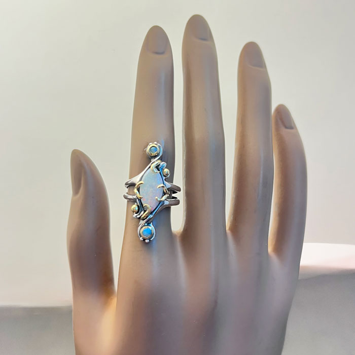 Marquise Shaped Opal Rings