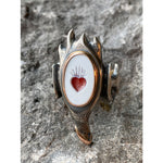 Flaming Heart Intaglio Rings