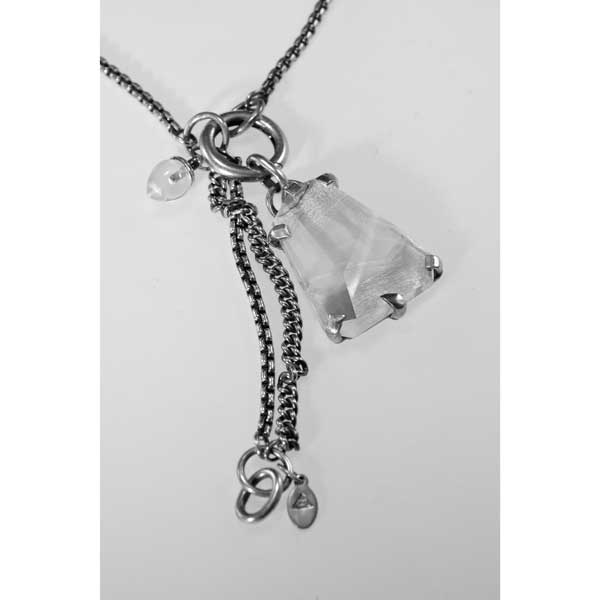Quartz Crystal Assymetrical Necklace