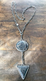 X-Long Demascus Steel Necklace