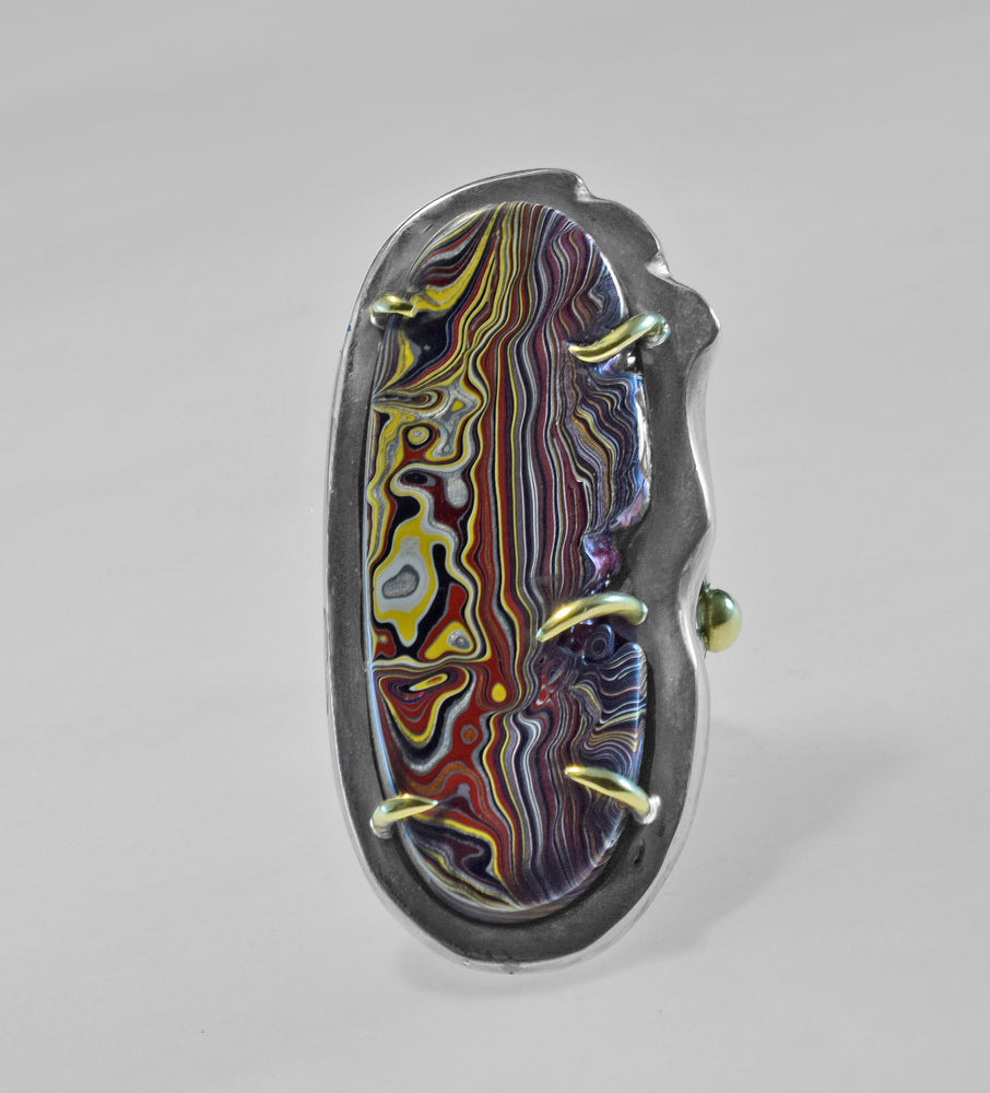 X-Large Oval Fordite Ring