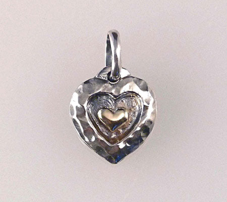 HAMMERED HEART CHARM