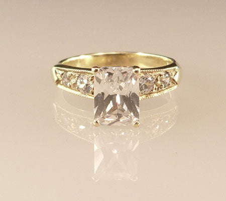 VICTORIAN PRONG ENGAGEMENT RING - GOLD