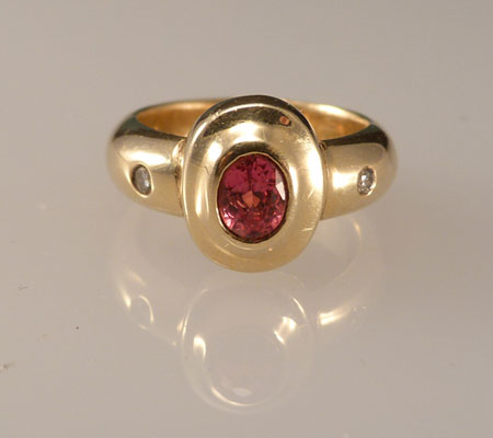 RUBY AND DIAMOND ENGAGMENT RING